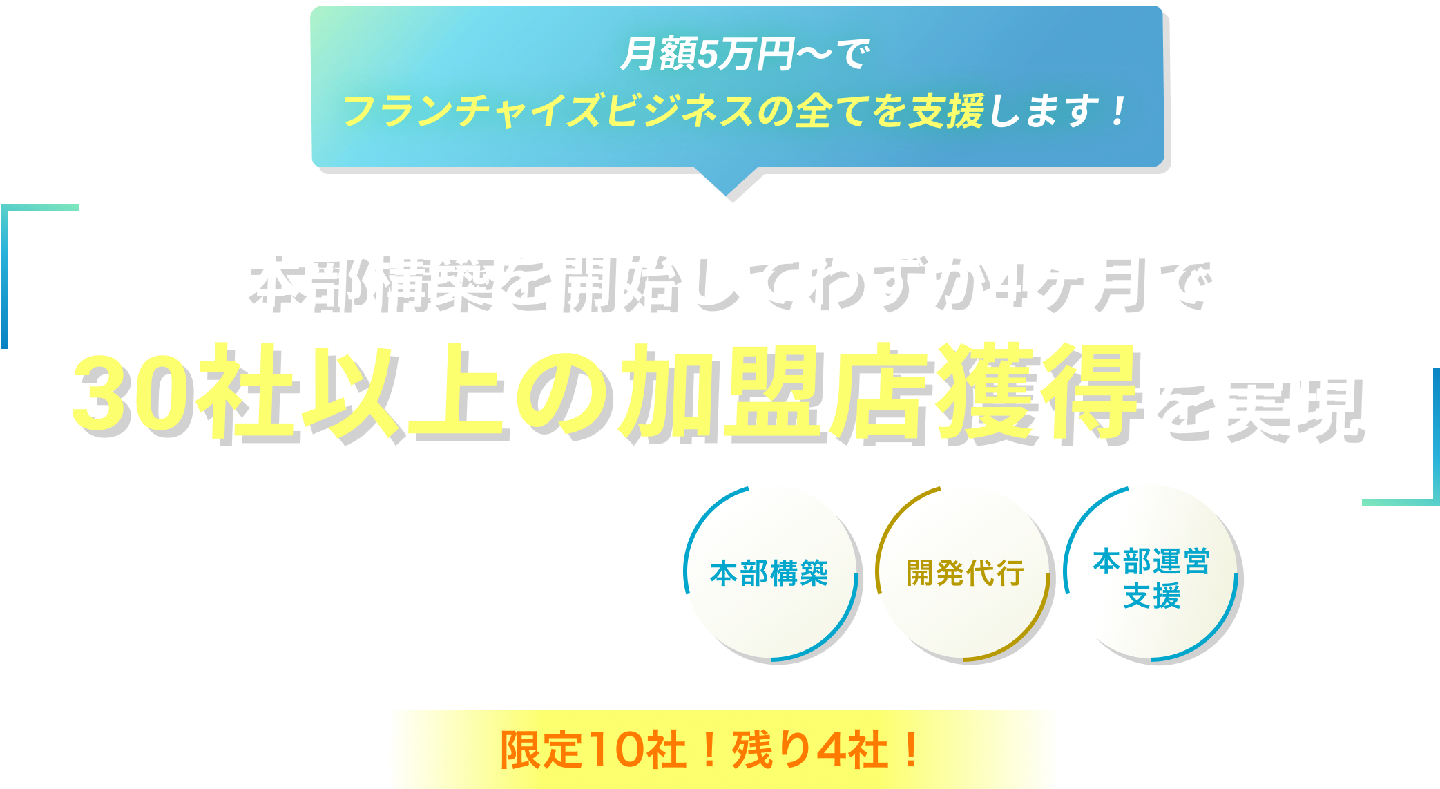 FCコンサル（外部業者）ではなく、社内に顧問を置くという手段を。